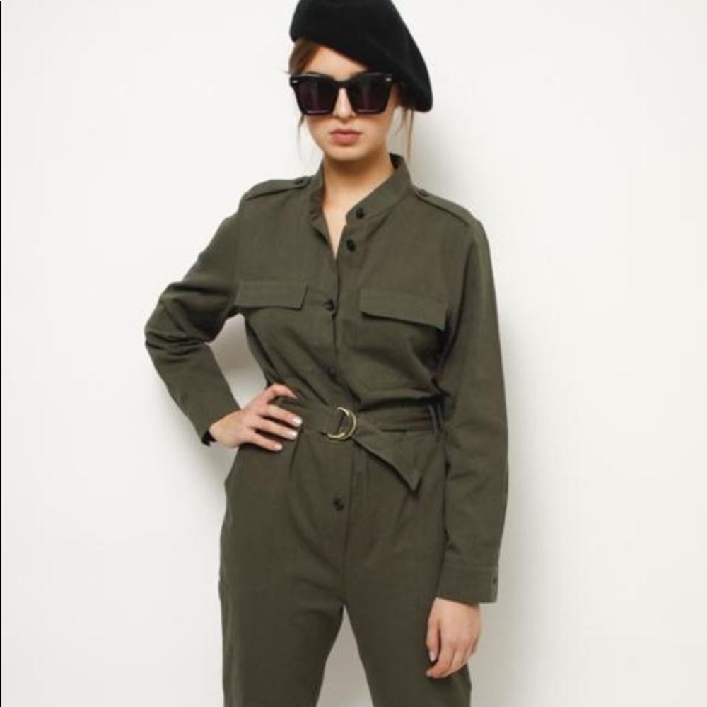 Apiece Apart Koen Jumpsuit Army Green